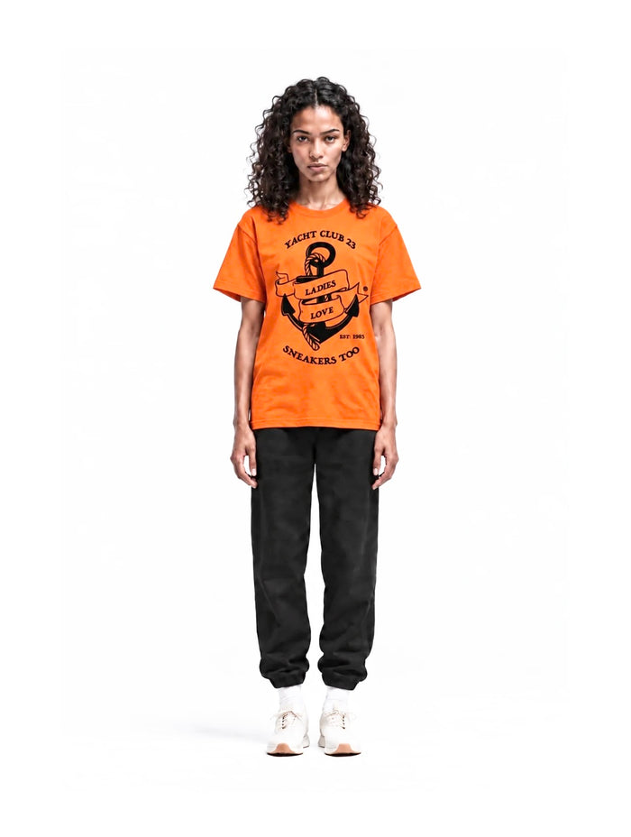 LLST™ "Yacht Club 23" Tee — Orange & Black