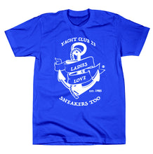 Load image into Gallery viewer, *LADIES LOVE SNEAKERS TOO™ "Yacht Club 23" T-SHIRT